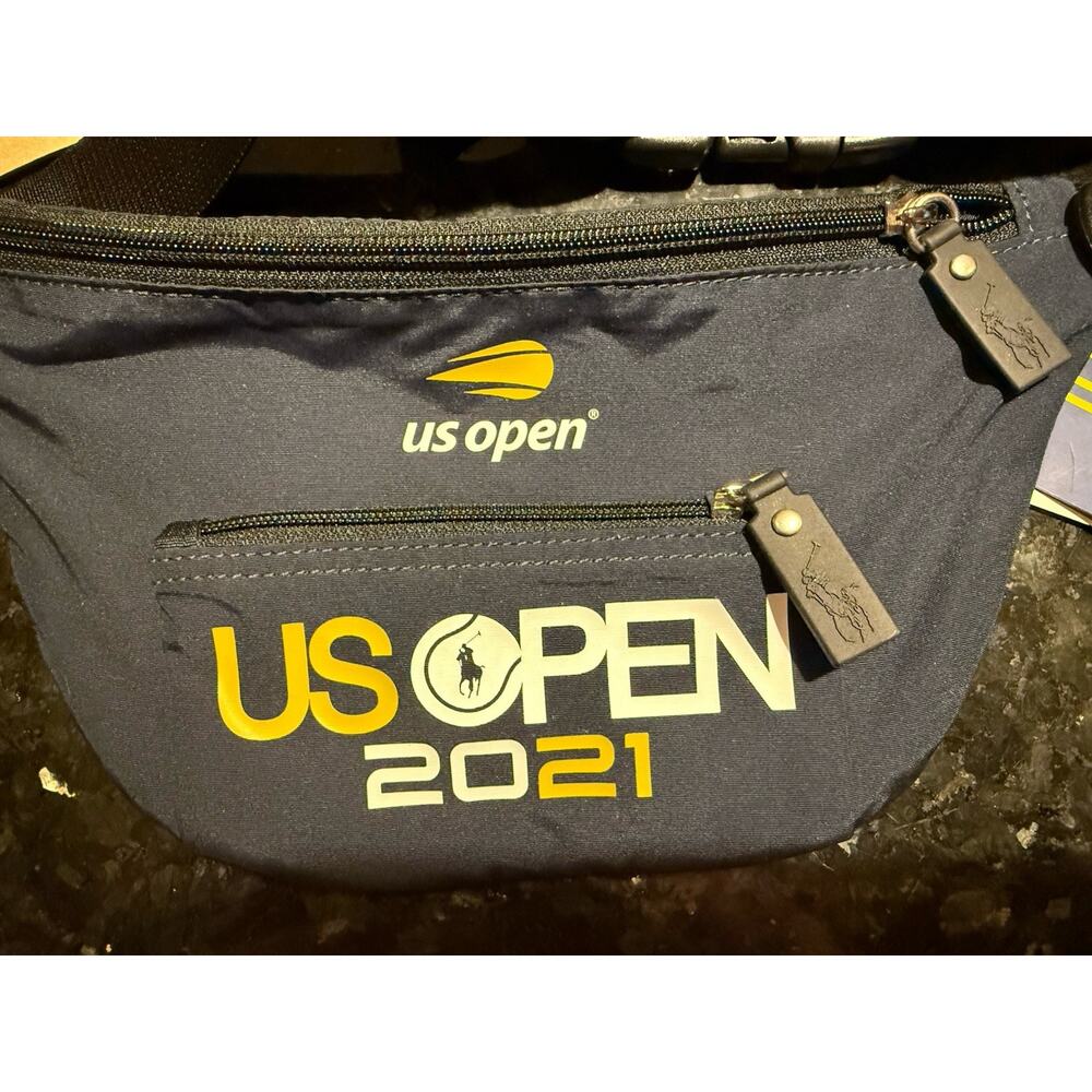 Polo Ralph Lauren US Open 2021 Tennis Belt Waist Bag Slim Fanny Pack Navy Pony - Picture 4 of 4
